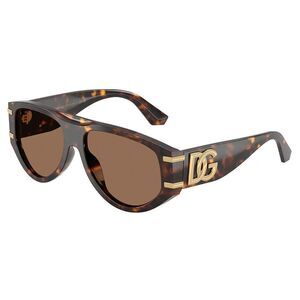 Dolce & Gabbana DG 4499 502/73 Havana Plastic Pilot Sunglasses Brown Lens